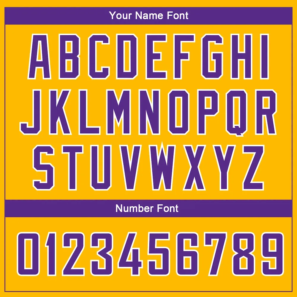 Custom Gold Purple-White Side Panel Abstract Lines Authentic City Edition Basketball Jersey - Image 4