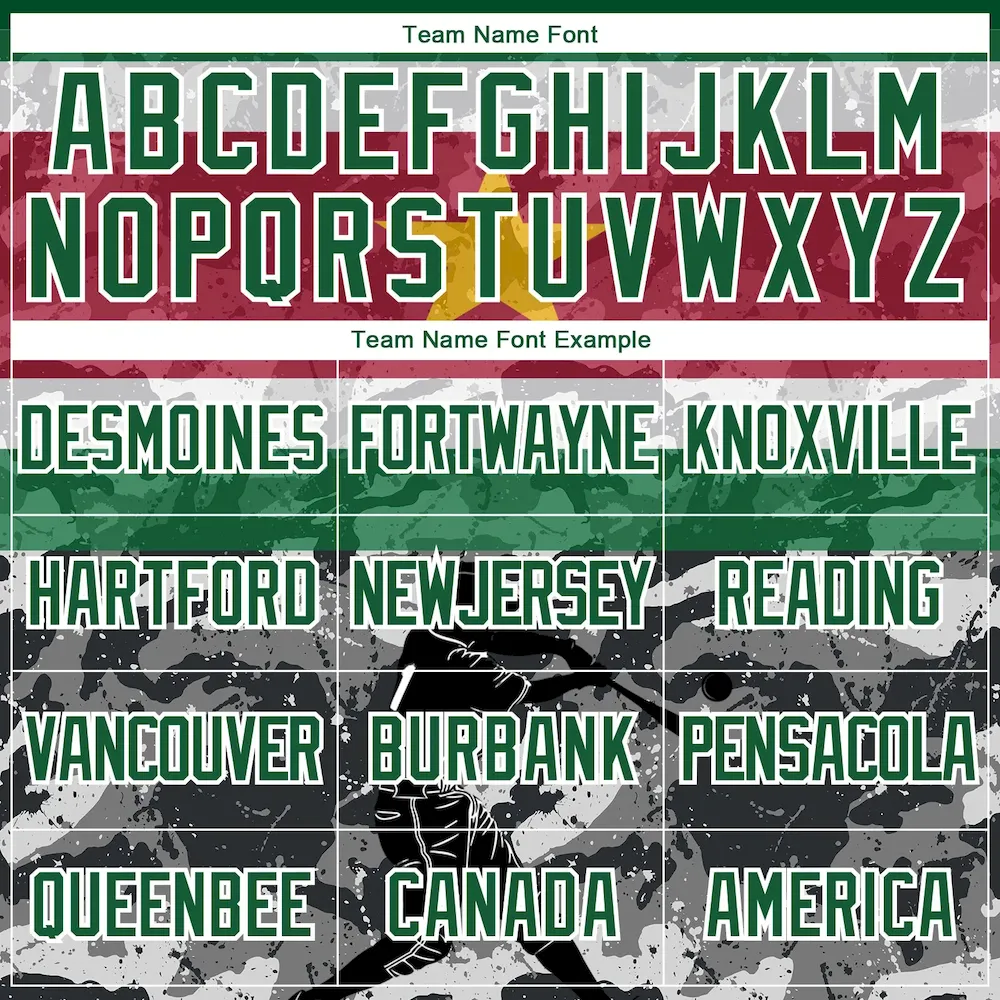 Custom Stitched Camo Kelly Green-White 3D Suriname Surinamese Flag Sports Pullover Sweatshirt Salute To Service Hoodie - Image 3