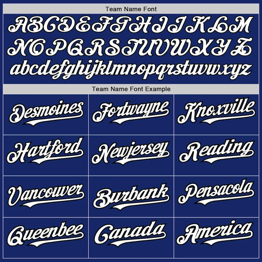 Custom Royal White-Black 3 Colors Arm Shapes Authentic Baseball Jersey - Image 5