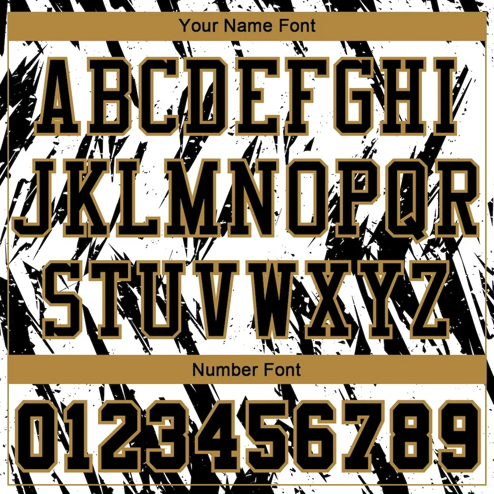 Custom White Black-Old Gold Round Neck Sublimation Basketball Suit Jersey - Image 4