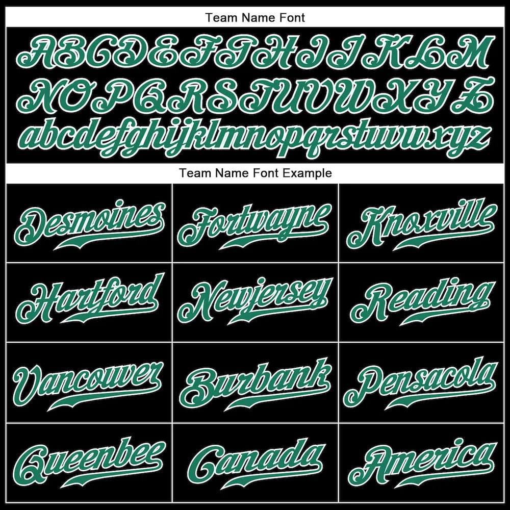 Custom Black Kelly Green Pinstripe Kelly Green-White Authentic Baseball Jersey - Image 4