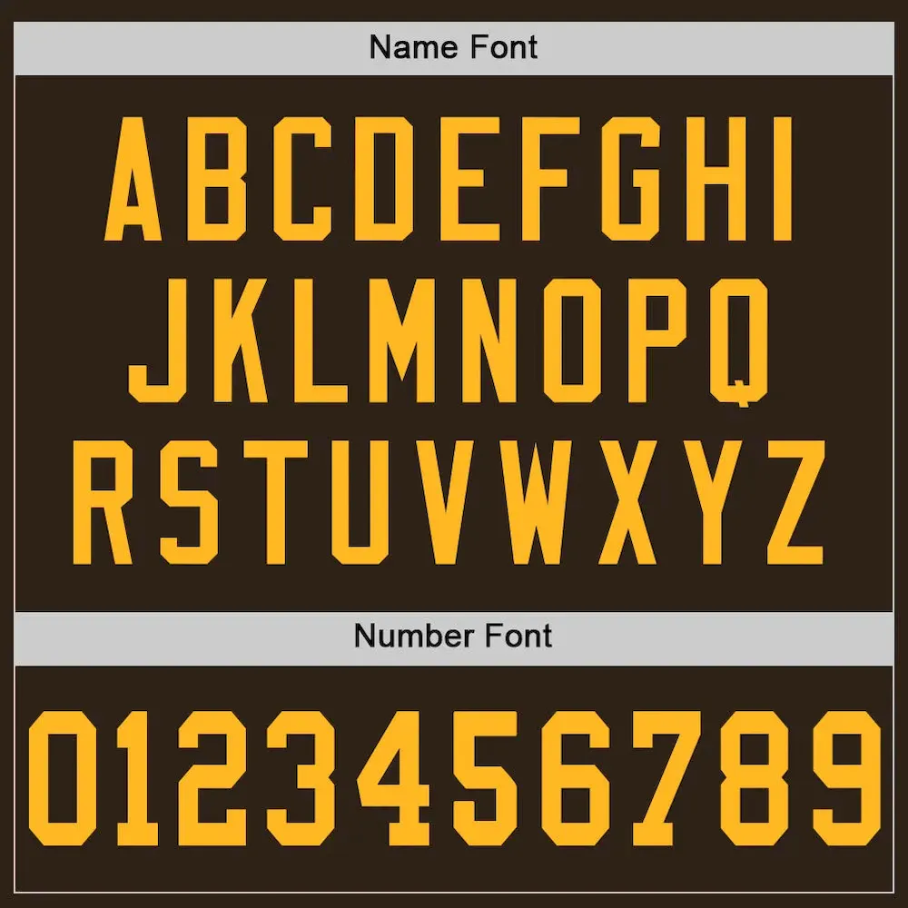 Custom Brown Gold Mesh Authentic Football Jersey - Image 5