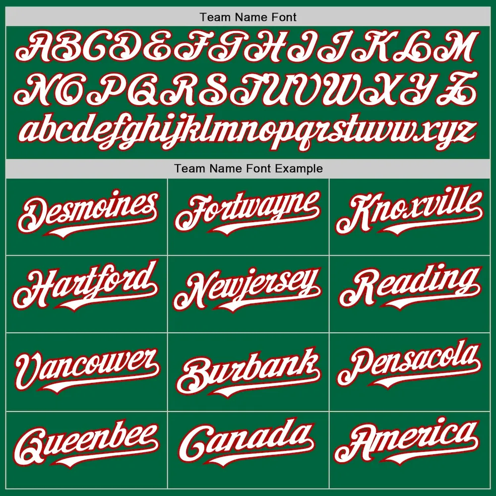 Custom Kelly Green Pinstripe White-Red Authentic Fade Fashion Baseball Jersey - Image 5