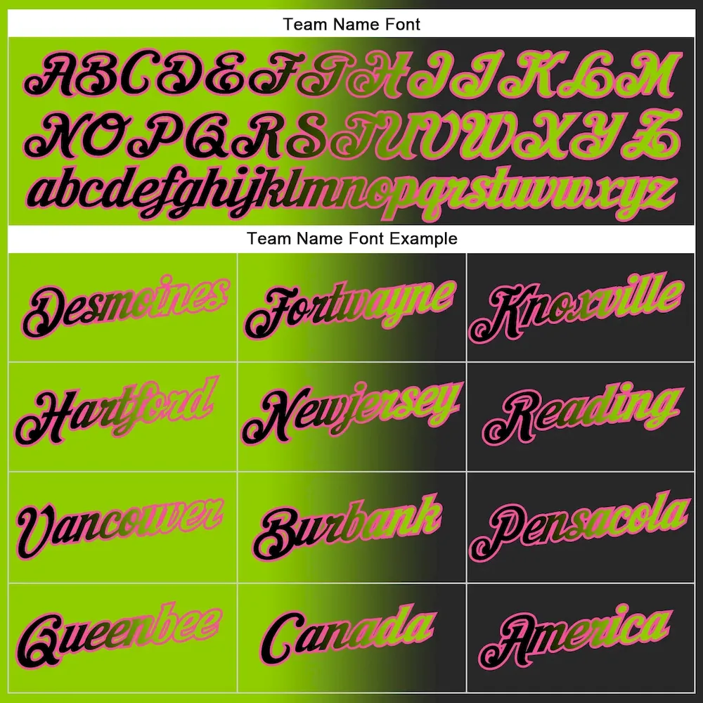 Custom Stitched Black Neon Green-Pink Gradient Fashion Sports Pullover Sweatshirt Hoodie - Image 3