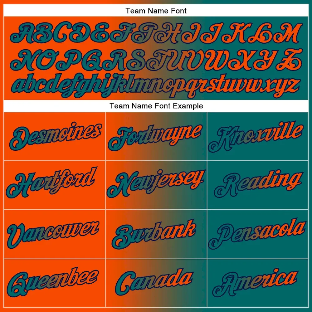 Custom Stitched Teal Orange-Navy Gradient Fashion Sports Pullover Sweatshirt Hoodie - Image 3