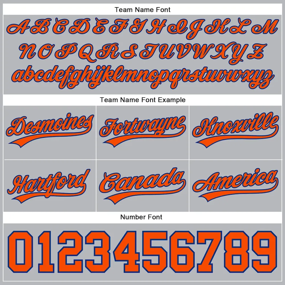Custom Gray Orange-Royal Authentic Basketball Shorts - Image 3