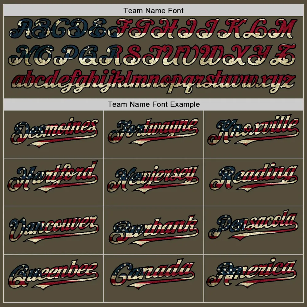 Custom Olive Vintage USA Flag-Black Mesh Authentic Throwback Salute To Service Baseball Jersey - Image 4