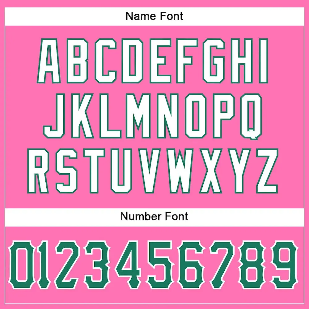 Custom Pink Kelly Green-White Mesh Authentic Football Jersey - Image 4