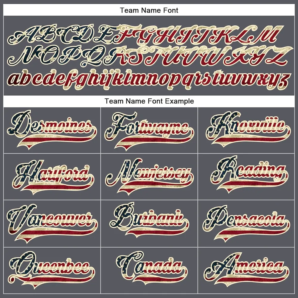 Custom Steel Gray Vintage USA Flag Cream-Black Hockey Lace Neck Jersey - Image 4